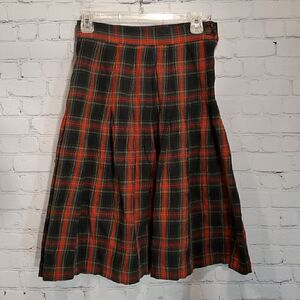 Vintage Evan Picone Sport tartan plaid cotton skirt